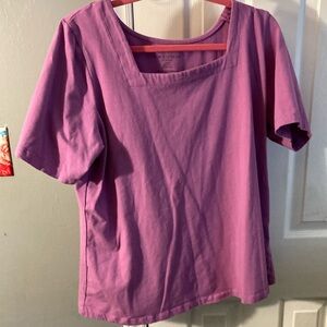 Jessica London Purple Short Sleeve T-Shirt Size 18/20